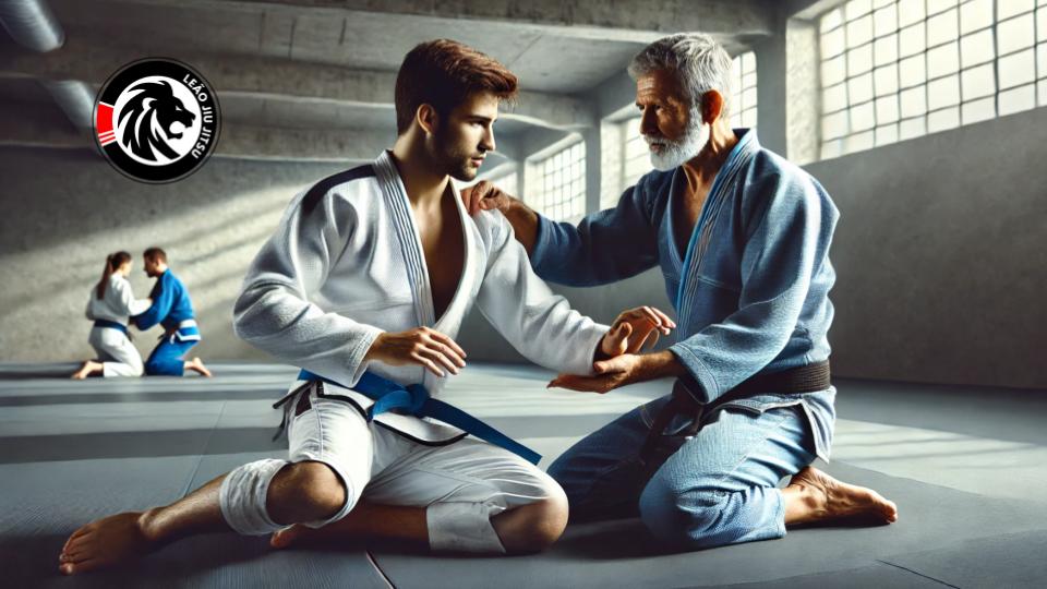 Treinar com faixas mais graduadas: como aprender mais rápido?