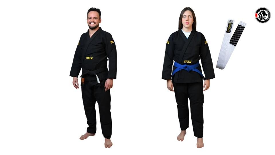 Completo do Kimono Jiu Jitsu Trançado In The Guard Branco